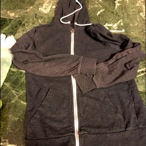 H and m navy zip hoodie
